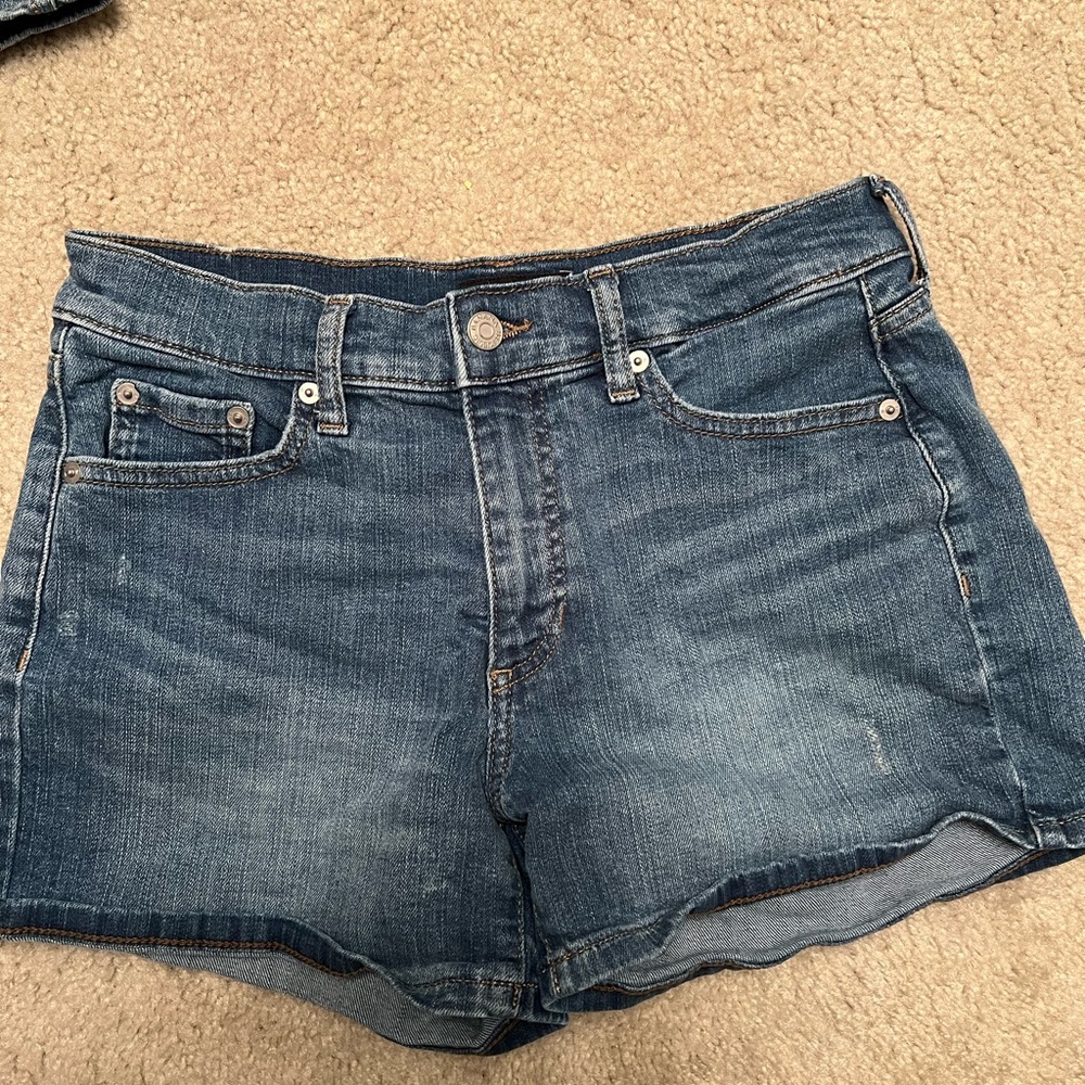 Banana Republic Blue Jean Shorts with Cuffed Hem